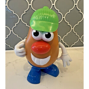VINTAGE MR POTATO HEAD 10PC SET Green Baseball Cap & Blue Shoes 1985 Playskool